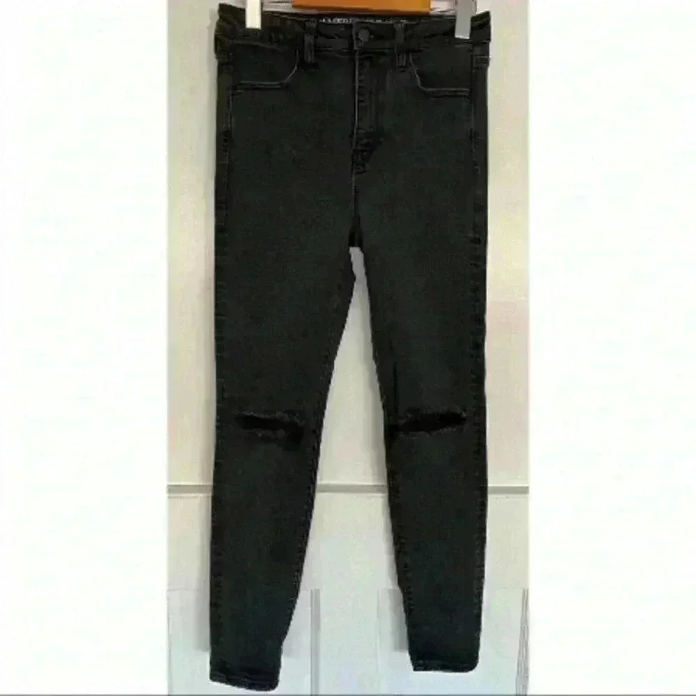 American Eagle Black High  Waisted Stretch Jeans